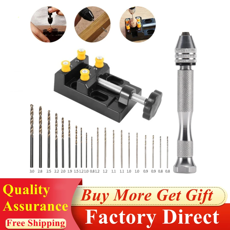 New Mini Micro Aluminum HSS Hand Drill Bits Set Manual Carving Drilling Tool Precision Pin Vise For Jewelry Amber Diamond Making
New Mini Micro Aluminum HSS Hand Drill Bits Set Manual Carving Drilling Tool Precision Pin Vise For Jewelry Amber Diamond Making