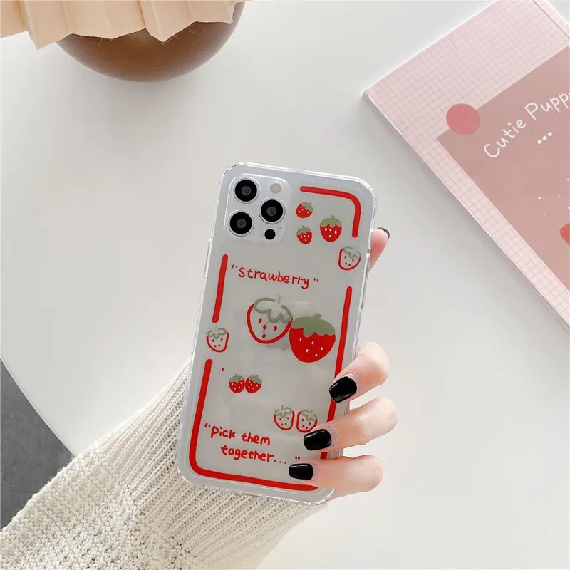 Strawberry Cute Silicone Soft Phone Case For iPhone 7 8 Plus 2020 SE X XR XS Max 11 11Pro Max 12 12Pro Max Pro Mini Case Shell
Strawberry Cute Silicone Soft Phone Case For iPhone 7 8 Plus 2020 SE X XR XS Max 11 11Pro Max 12 12Pro Max Pro Mini Case Shell
