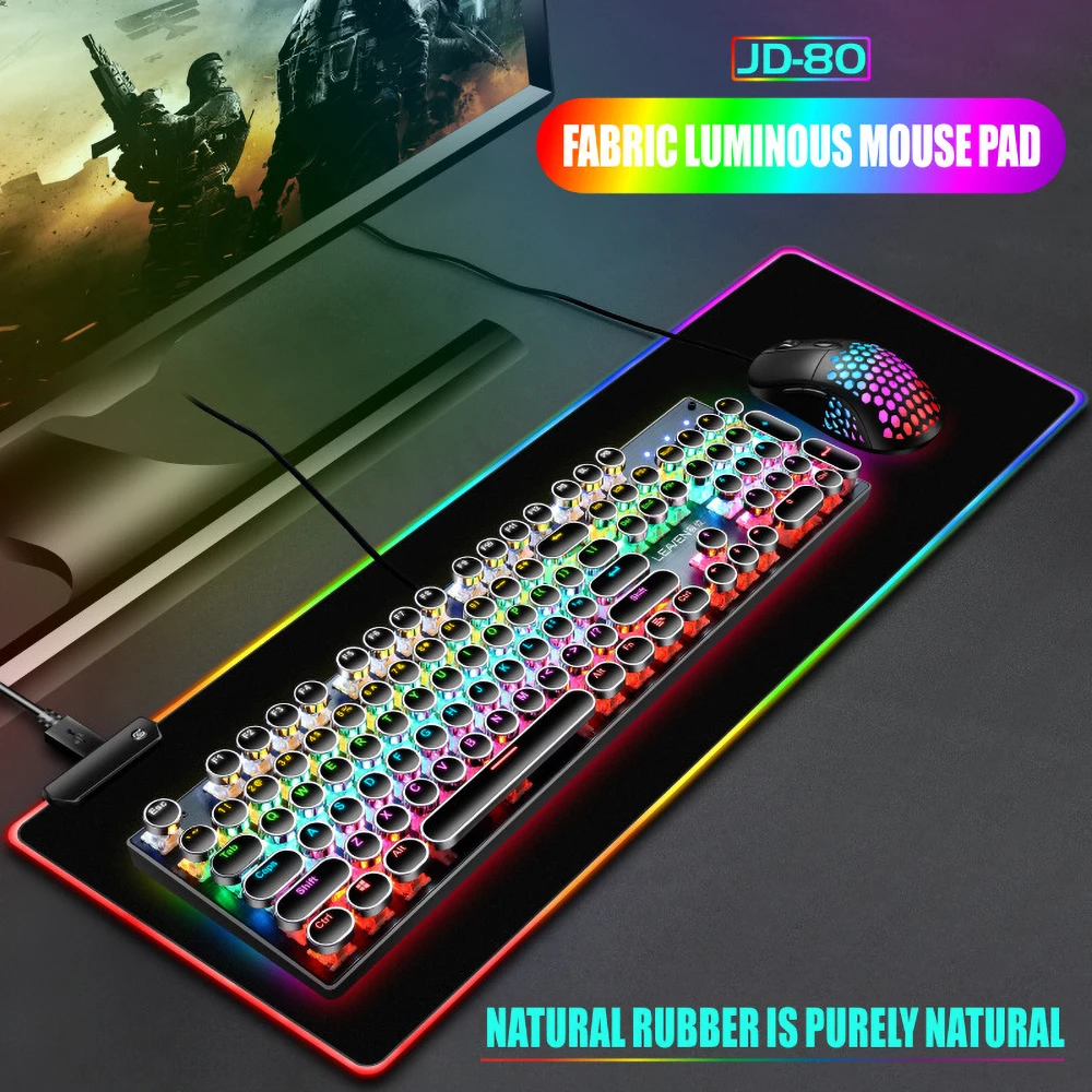 Gaming Mouse Pad Computer Mousepad RGB Large Mouse Pad Gamer XXL Mouse Carpet Big Mause Pad PC Desk Play Mat with Backlit
Gaming Mouse Pad Computer Mousepad RGB Large Mouse Pad Gamer XXL Mouse Carpet Big Mause Pad PC Desk Play Mat with Backlit