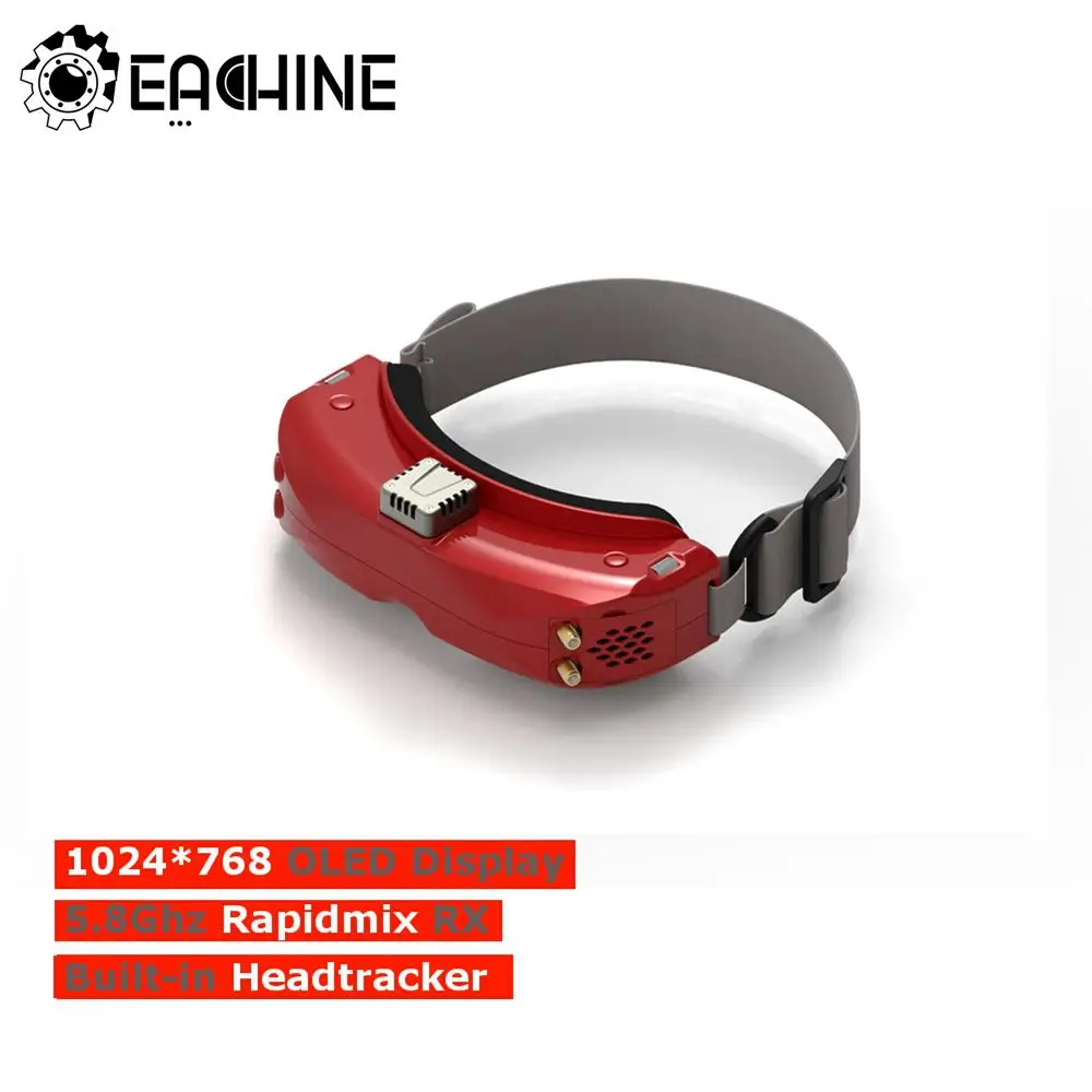 Eachine EV300O 1024x768 5.8Ghz 48CH OLED HD 3D FPV Goggles Diversity with Rapidmix RX Receiver Built-in DVR Headtracker
Eachine EV300O 1024x768 5.8Ghz 48CH OLED HD 3D FPV Goggles Diversity with Rapidmix RX Receiver Built-in DVR Headtracker