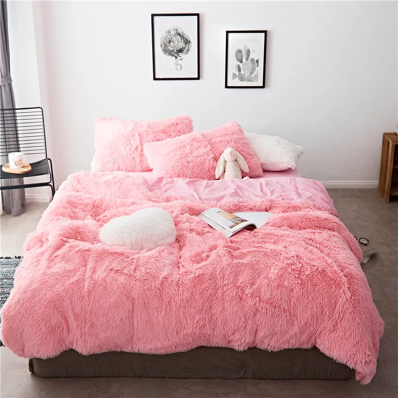 Luxury Plush Shaggy Duvet Cover Set Multi Solid Color Twin Full/Queen 4/7Pcs Bedding set Beed sheet Pillows for Winter Soft Warm 
Luxury Plush Shaggy Duvet Cover Set Multi Solid Color Twin Full/Queen 4/7Pcs Bedding set Beed sheet Pillows for Winter Soft Warm