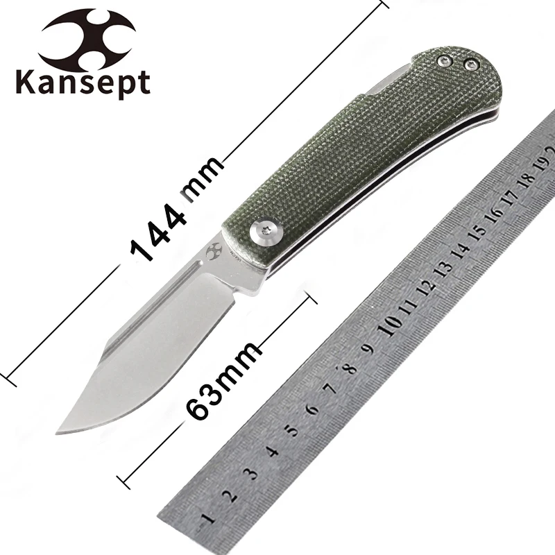 Клин kanseven T2026B4 складной нож Ника лебедя дизайн 2 45 дюйма лезвие 154 см зеленая ручка