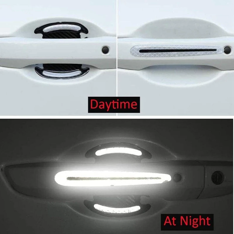 4pcs Safety Warning Reflective Tape Car Accessories Door Handle Sticker Decal Auto Reflective Strips Driving Safety Mark Styling
4pcs Safety Warning Reflective Tape Car Accessories Door Handle Sticker Decal Auto Reflective Strips Driving Safety Mark Styling