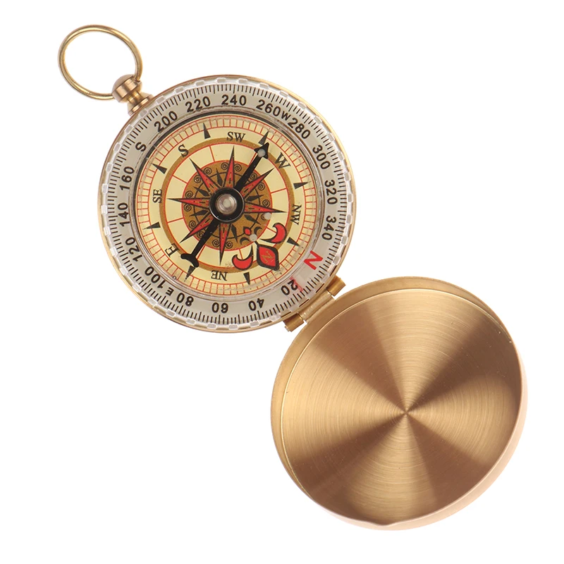 New Luminous Compass Outdoor Tool Camping Hiking Portable Pocket Brass Gold Color Copper Double Display Compass Navigation
New Luminous Compass Outdoor Tool Camping Hiking Portable Pocket Brass Gold Color Copper Double Display Compass Navigation