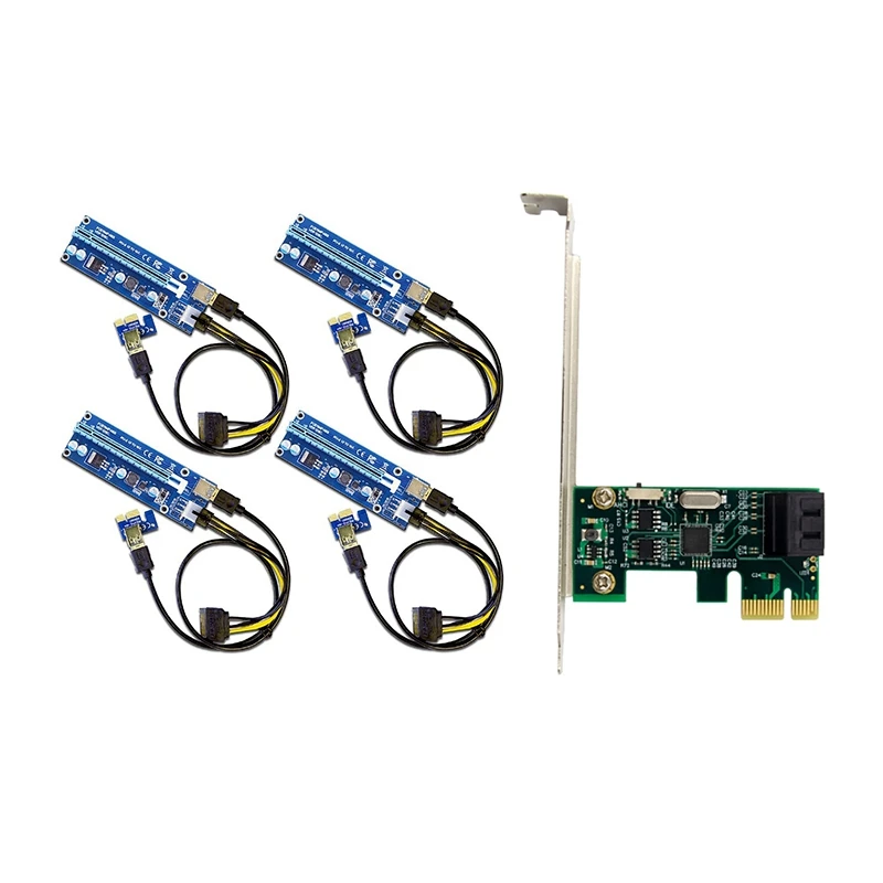 1 компл. Pcie 6-контактный PCI-E 16X к 1X адаптерной карте и 1 компл. 6-контактный PCI-E к SATA и ASM1061 PCIE X1 SATA Ⅲ 6 Гбит/с плата расширения
1 компл. Pcie 6-контактный PCI-E 16X к 1X адаптерной карте и 1 компл. 6-контактный PCI-E к SATA и ASM1061 PCIE X1 SATA Ⅲ 6 Гбит/с плата расширения