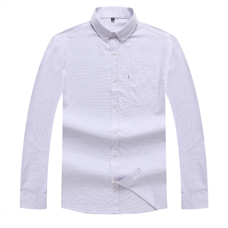 Men's spring and autumn new fat plus size long sleeve Lapel shirt fat loose striped shirt
Men's spring and autumn new fat plus size long sleeve Lapel shirt fat loose striped shirt