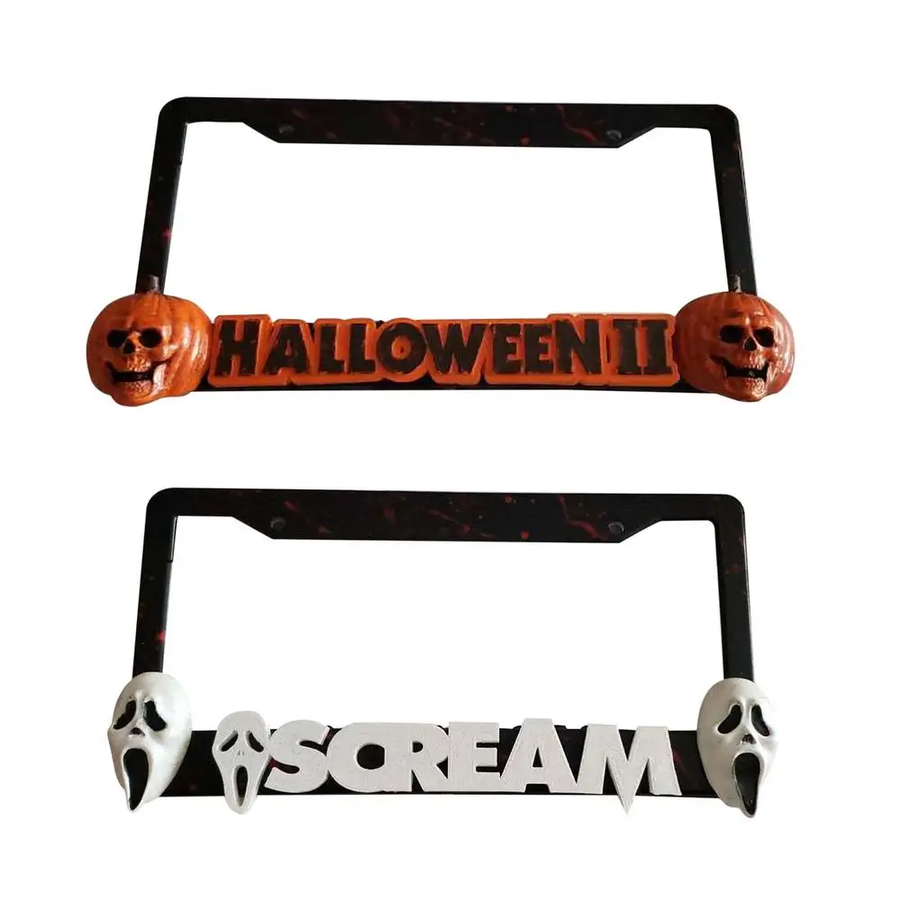 Halloween Personality License Plate Frame Decoration Weather Proof Anti-rust License Plate Frame For Cars, SUV, And Trucks
Halloween Personality License Plate Frame Decoration Weather Proof Anti-rust License Plate Frame For Cars, SUV, And Trucks