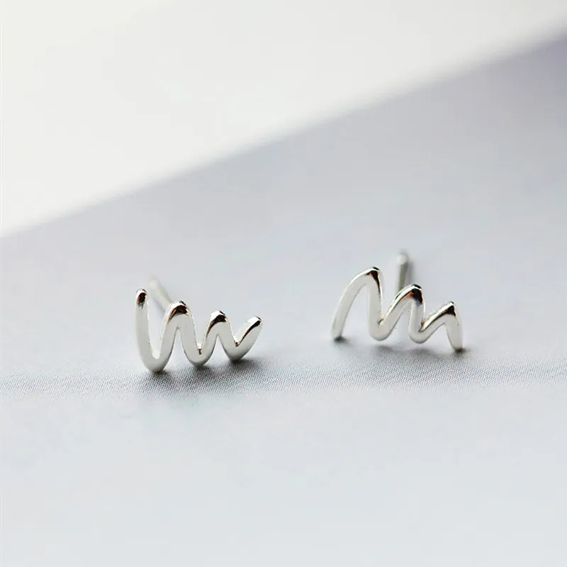 Genuine 925 Sterling Silver Sweet Cute Heartbeat Curve Wave Earrings Simple Fashion Earrings Elegant Jewelry For Women
Genuine 925 Sterling Silver Sweet Cute Heartbeat Curve Wave Earrings Simple Fashion Earrings Elegant Jewelry For Women
