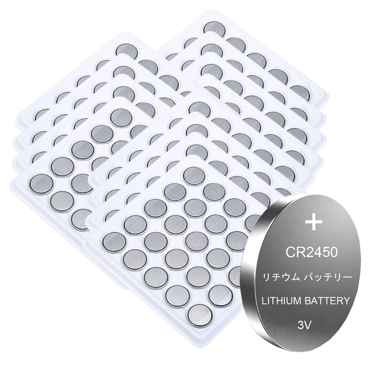 300 шт. кнопочные батареи CR2450 CR 2450 BR2450 KCR2450 5029LC LM2450 для часов, Электронная фотосессия, 3 в, литиевая батарея для монет
300 шт. кнопочные батареи CR2450 CR 2450 BR2450 KCR2450 5029LC LM2450 для часов, Электронная фотосессия, 3 в, литиевая батарея для монет