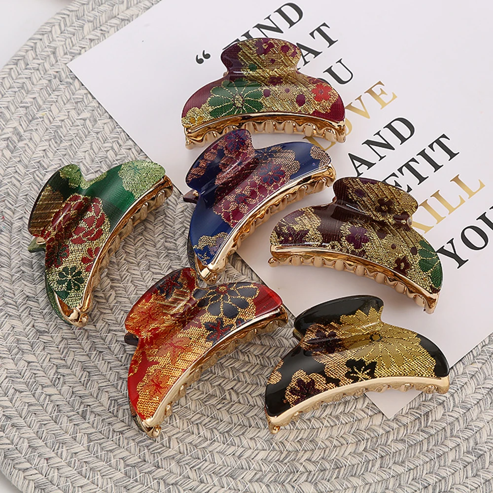 Women Hair Claw Clips Acrylic Flower Hair Jaw Clip Clamps Styling Ponytail Holder Floral Korean Fashion Hair Accessories
Women Hair Claw Clips Acrylic Flower Hair Jaw Clip Clamps Styling Ponytail Holder Floral Korean Fashion Hair Accessories