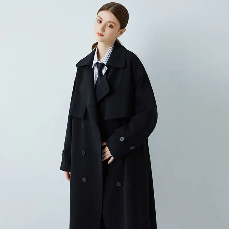Black Temperament Windbreaker Women 2021 This Year's Popular Autumn And Winter New Korean Loose Coat Medium And Long Coat Women
Black Temperament Windbreaker Women 2021 This Year's Popular Autumn And Winter New Korean Loose Coat Medium And Long Coat Women