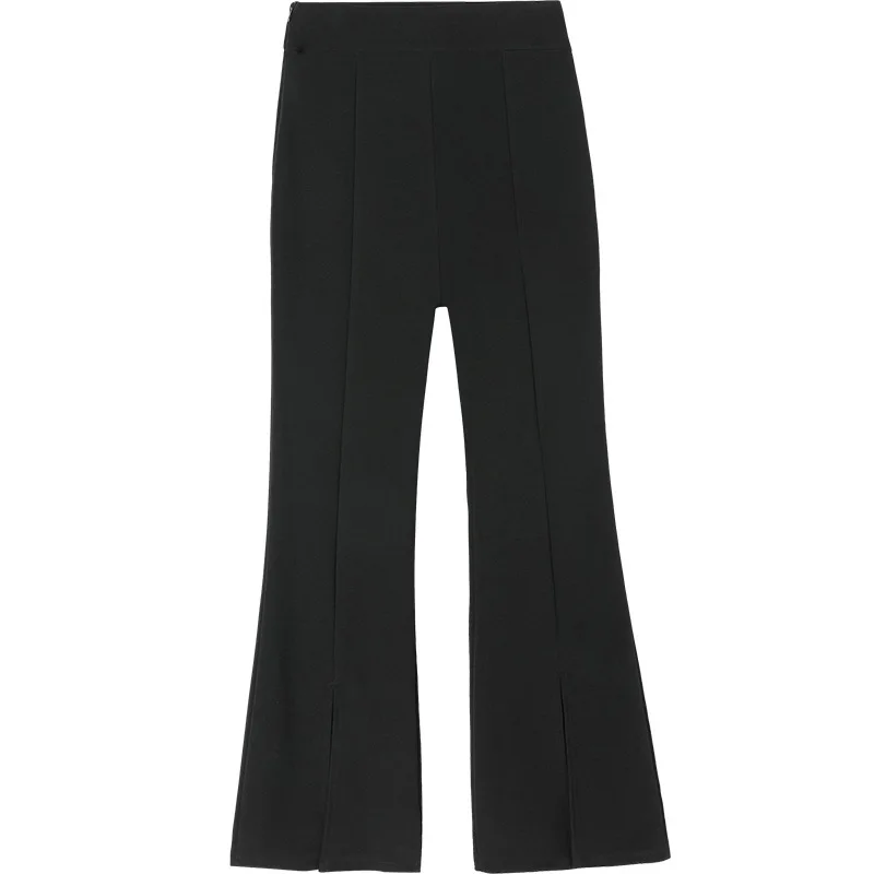 Spring New Flare Pants Female Split High Waist Loose Pants Women Black Full Length Work Pants Plus Size Trousers
Spring New Flare Pants Female Split High Waist Loose Pants Women Black Full Length Work Pants Plus Size Trousers