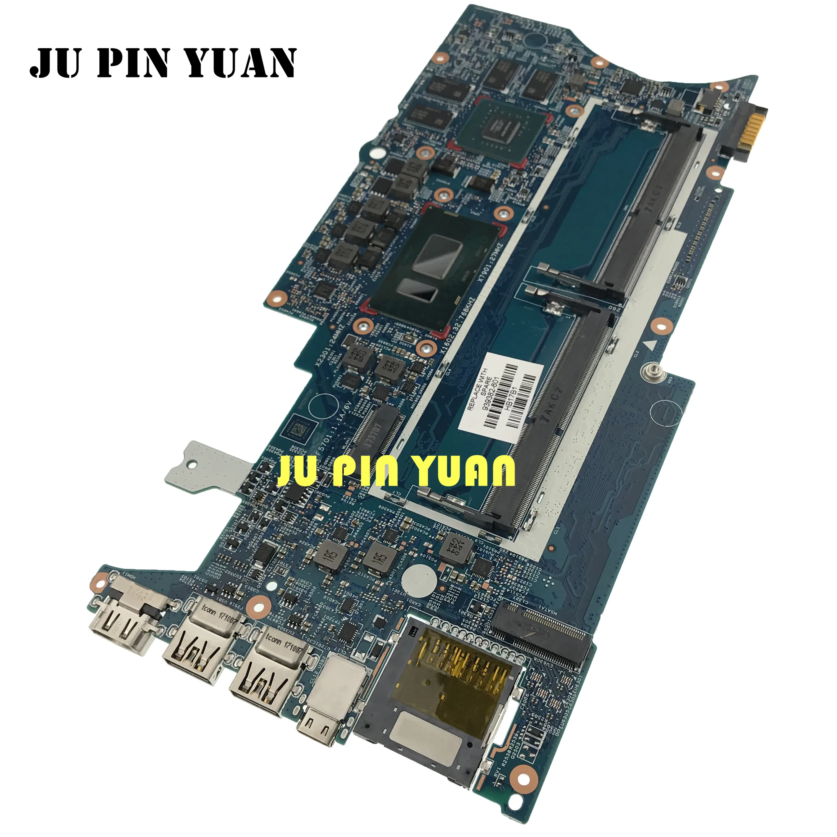Материнская плата для ноутбука HP PAVILION X360 серии 14-BA 939381-601 939381-001 с фотоэлементами 940MX 2G полностью протестирована
Материнская плата для ноутбука HP PAVILION X360 серии 14-BA 939381-601 939381-001 с фотоэлементами 940MX 2G полностью протестирована