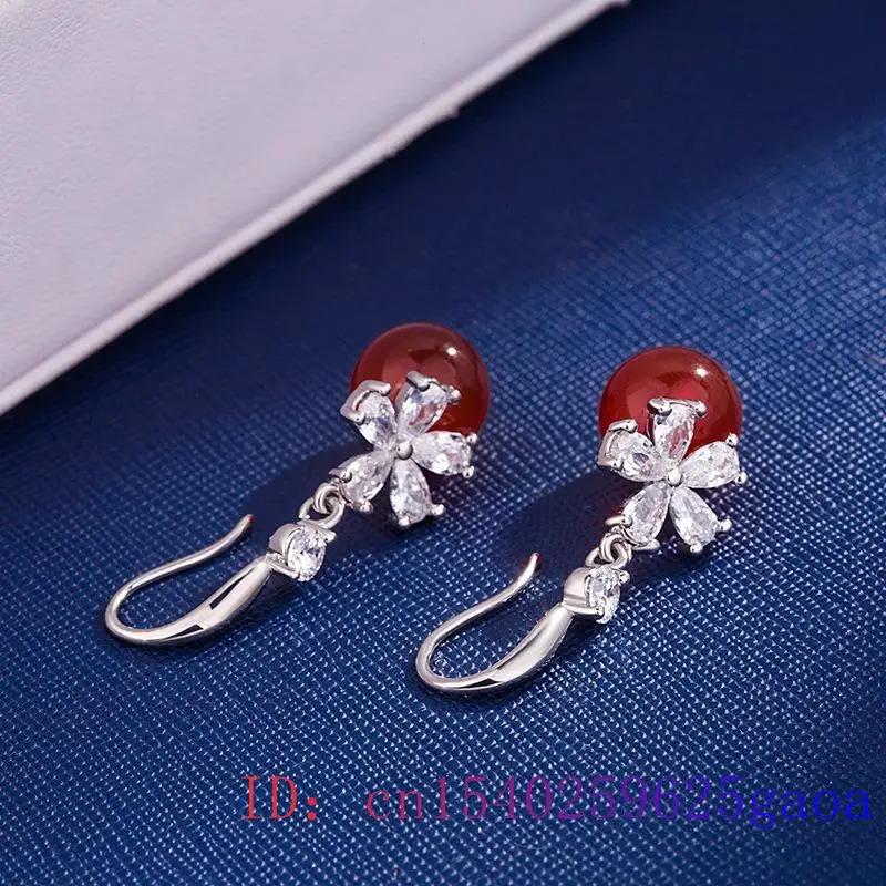 Jade Bead Earring Gifts Green Natural Chalcedony Women Amulet Fashion Jewelry 925 Silver
Jade Bead Earring Gifts Green Natural Chalcedony Women Amulet Fashion Jewelry 925 Silver