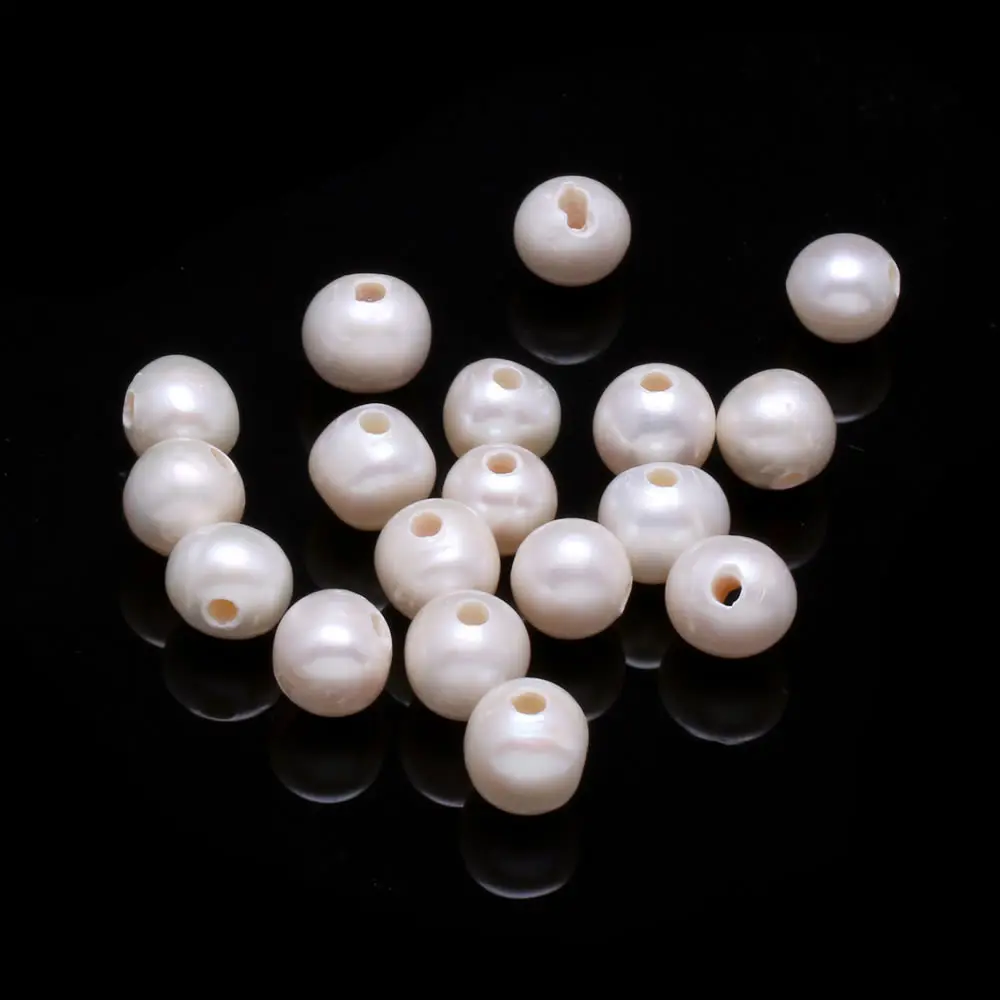 5Pcs Hole diameter 2.0 spherical Bead Natural Freshwater Pearls for Necklace Bracelet Jewelry Making DIY Accessories 10-11mm
5Pcs Hole diameter 2.0 spherical Bead Natural Freshwater Pearls for Necklace Bracelet Jewelry Making DIY Accessories 10-11mm