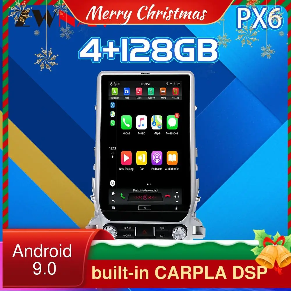 For TOYOTA LAND CRUISER LC200 2016+ Android 9 PX6 128G Tesla Style Car GPS Navigation Carplay Stereo Multimedia Player Radio
For TOYOTA LAND CRUISER LC200 2016+ Android 9 PX6 128G Tesla Style Car GPS Navigation Carplay Stereo Multimedia Player Radio