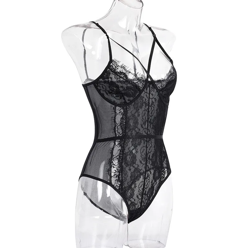 2021 Sexy Women Lace Nightwear Teddie Bodysuit Sleepwear Hollow out Floral See-Through Sling High Waist Bodycon Jumpsuit Teddies
2021 Sexy Women Lace Nightwear Teddie Bodysuit Sleepwear Hollow out Floral See-Through Sling High Waist Bodycon Jumpsuit Teddies