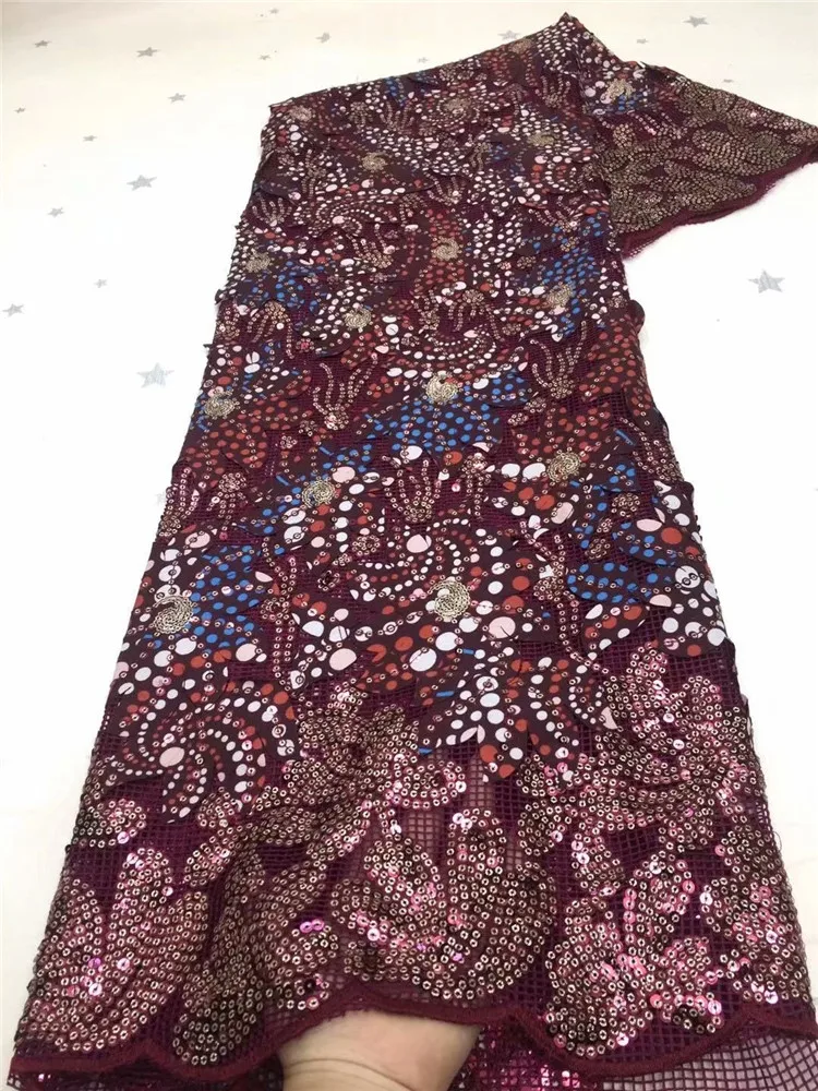 Hot Sale 5YARDS African Embroidery Sequins Organza French Net Nigerian sequins Mesh Tulle Lace Fabric For Women Dress FDC114
Hot Sale 5YARDS African Embroidery Sequins Organza French Net Nigerian sequins Mesh Tulle Lace Fabric For Women Dress FDC114