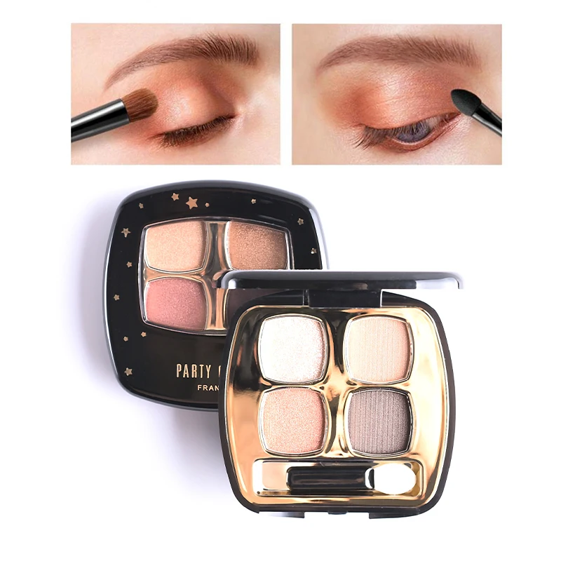 4-color eyeshadow matte pearlescent glitter high-gloss long-lasting waterproof long-lasting eyeshadow palette eye cosmetics
4-color eyeshadow matte pearlescent glitter high-gloss long-lasting waterproof long-lasting eyeshadow palette eye cosmetics