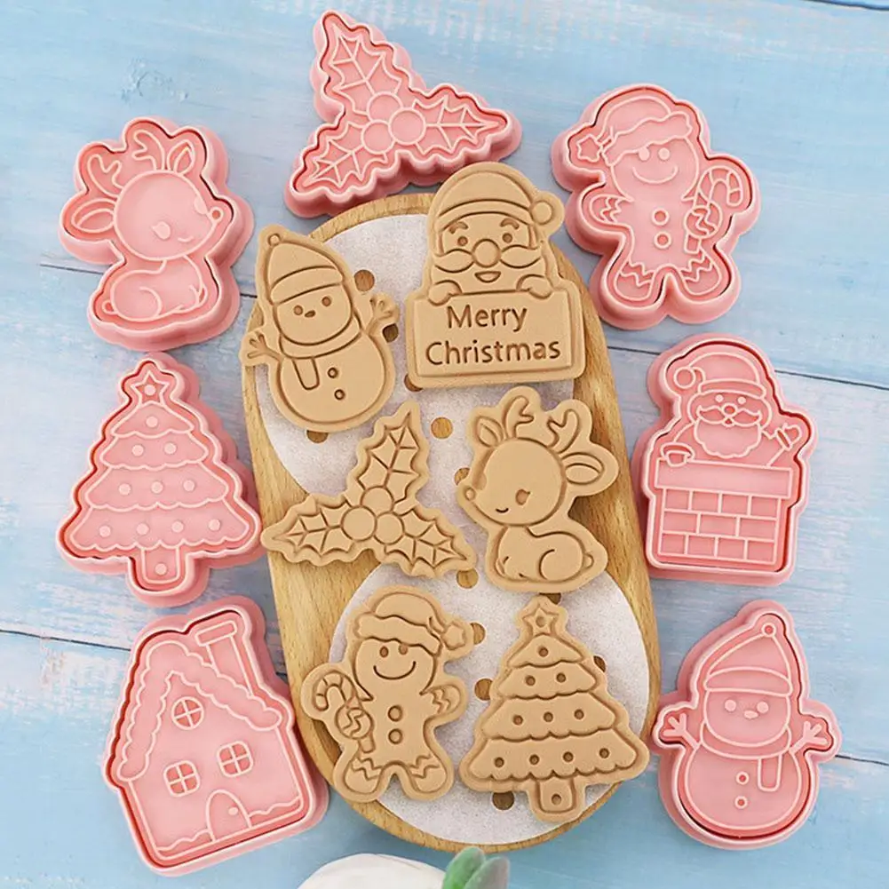 8 Pcs/Set DIY Christmas Cartoon Biscuit Mould Cookie Cutter 3D Biscuits Mold ABS Plastic Baking Mould Cookie Decorating Tools
8 Pcs/Set DIY Christmas Cartoon Biscuit Mould Cookie Cutter 3D Biscuits Mold ABS Plastic Baking Mould Cookie Decorating Tools