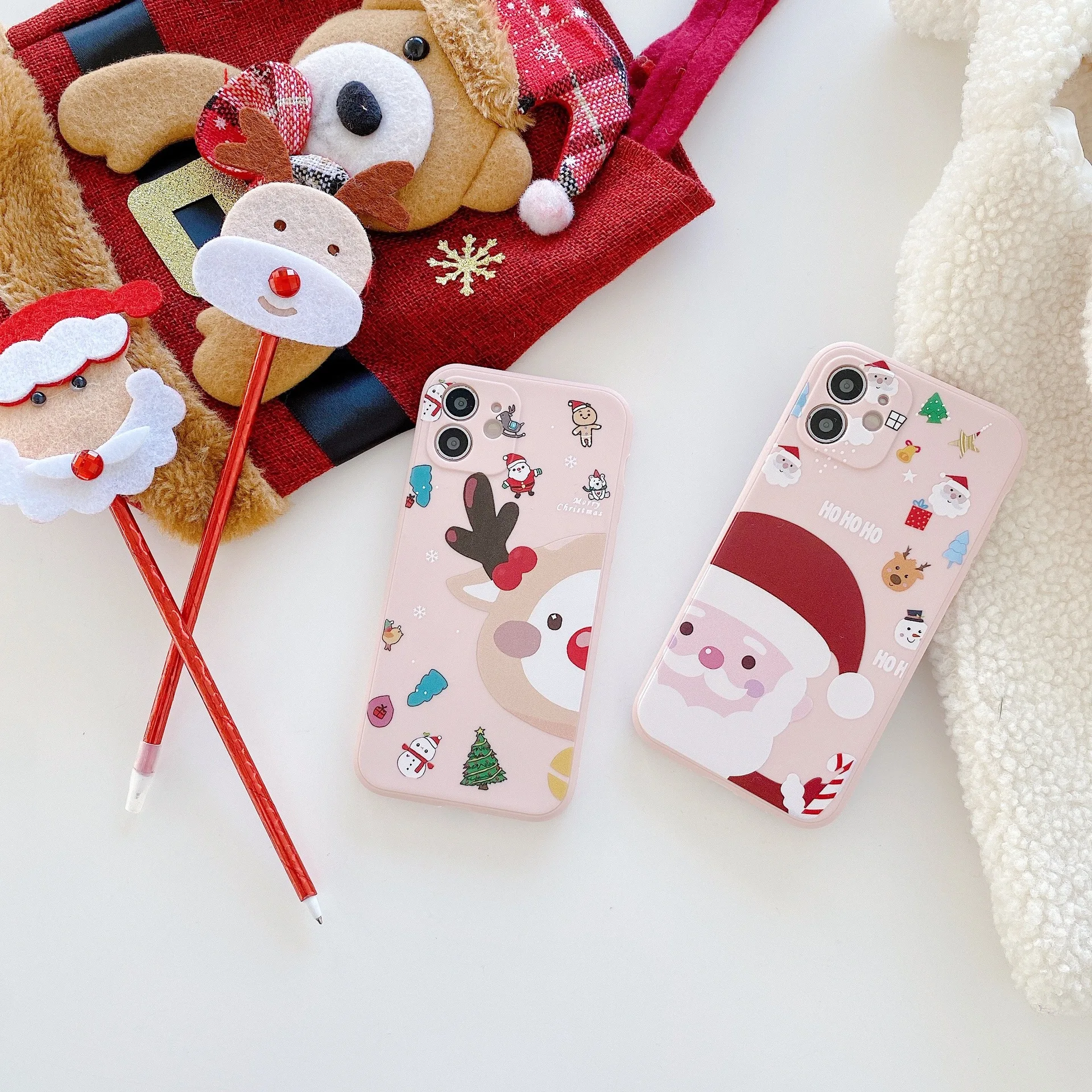 Merry Christmas Gift Pink Phone Case For iPhone 13 12 11 Pro Max 8 7 Plus X XR XS Max SE2020 Shockproof Silicon TPU Cover Shell
Merry Christmas Gift Pink Phone Case For iPhone 13 12 11 Pro Max 8 7 Plus X XR XS Max SE2020 Shockproof Silicon TPU Cover Shell