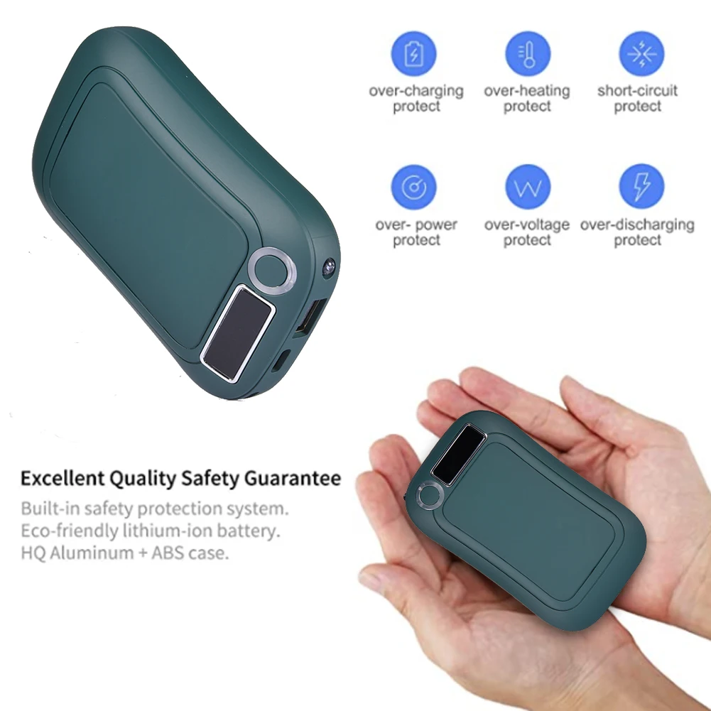 10-Hour-Working Hand Warmer 10000mAh Rechargeable Handwarmer Electric Warming Treasure Outdoor Sports Hunting Golf Camping Gift
10-Hour-Working Hand Warmer 10000mAh Rechargeable Handwarmer Electric Warming Treasure Outdoor Sports Hunting Golf Camping Gift