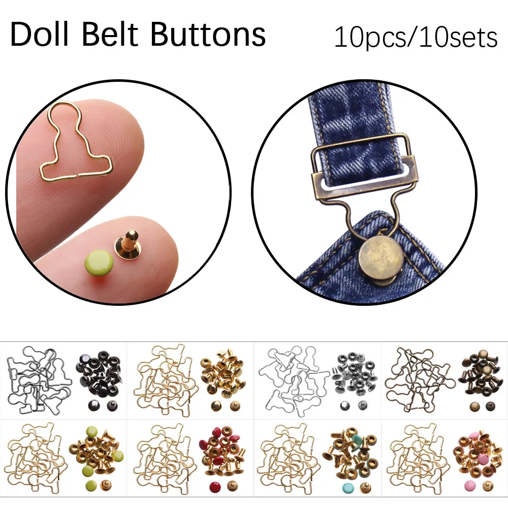 10sets Mini Doll Belt Buttons Doll Clothes DIY Metal Buckle Fit for 1/6 Bar bie Doll Buckles Trousers Bag Sewing Accessories
10sets Mini Doll Belt Buttons Doll Clothes DIY Metal Buckle Fit for 1/6 Bar bie Doll Buckles Trousers Bag Sewing Accessories