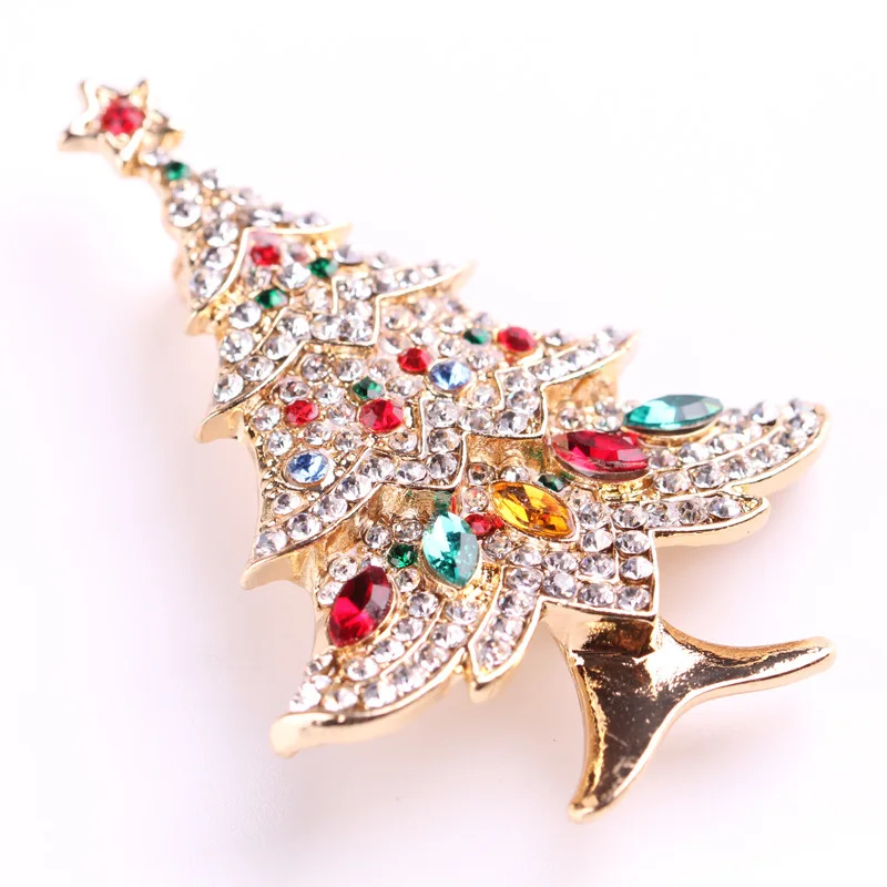 Fashion Exquisite Multicolor Crystal Zircon Christmas Tree Brooch Christmas Festive Banquet Brooch Accessories
Fashion Exquisite Multicolor Crystal Zircon Christmas Tree Brooch Christmas Festive Banquet Brooch Accessories