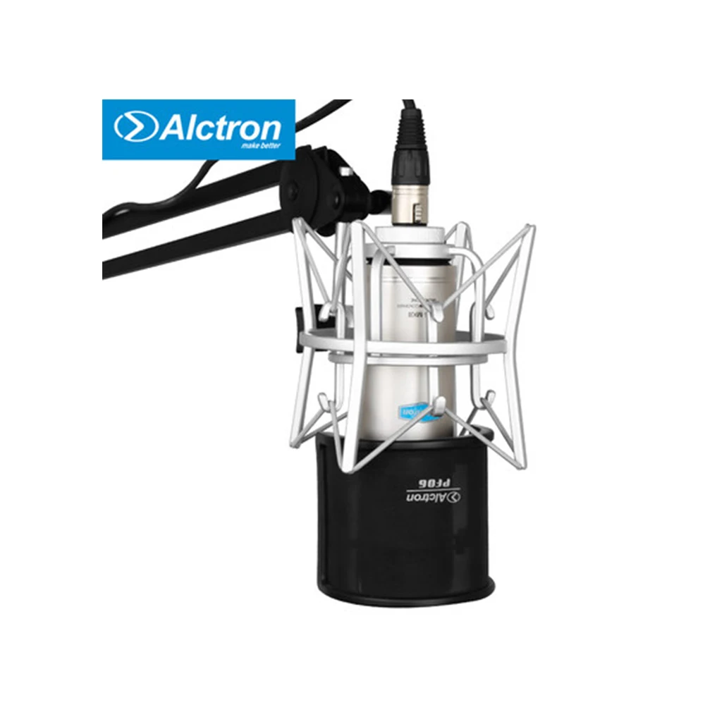 Alctron CM6 MKII Professional Microphone Large Diaphragm Recording Studio Mic with Shock Mount Pop Filter For computer VS bm800 |