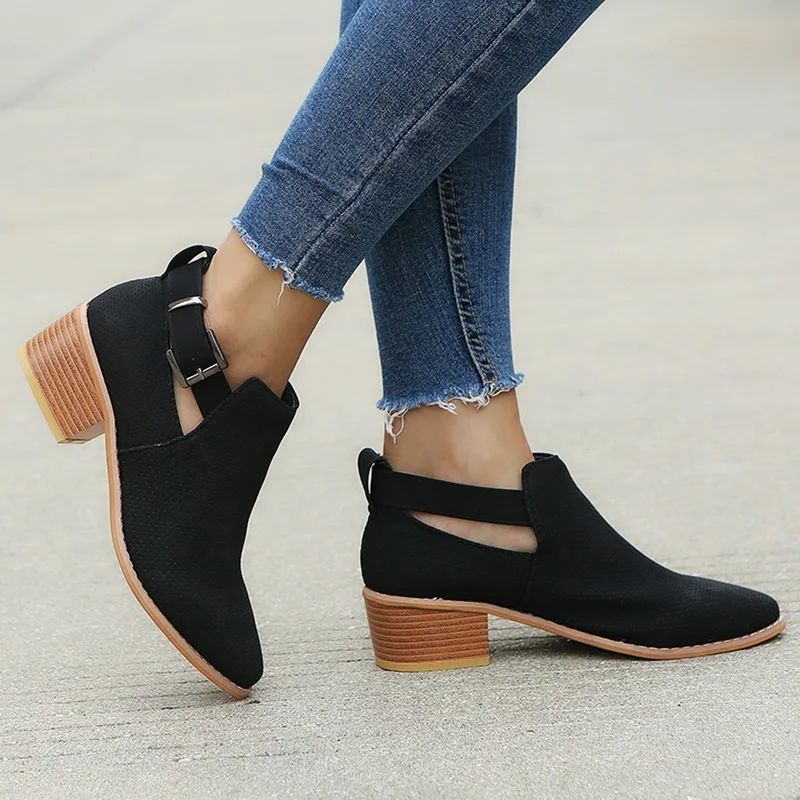 Womens Boots Fashion Casual Ladies Shoes Martins Boots Suede Leather Buckle Boots High Heeled Zipper Snow Shoes For Femme
Womens Boots Fashion Casual Ladies Shoes Martins Boots Suede Leather Buckle Boots High Heeled Zipper Snow Shoes For Femme