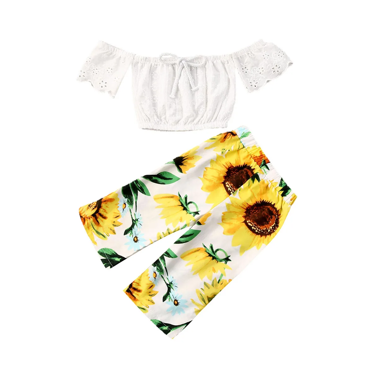 0-4Y Summer Toddler Baby Girl Clothes Set Lace Crop Tops Sunflower Pants 2PCS Outfits
0-4Y Summer Toddler Baby Girl Clothes Set Lace Crop Tops Sunflower Pants 2PCS Outfits