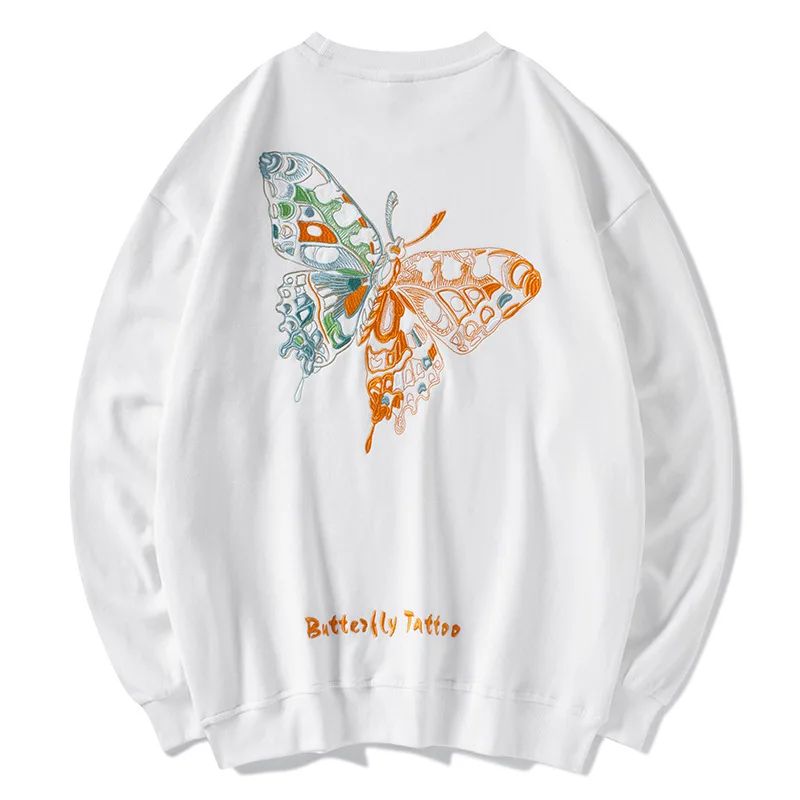 PDD450 Butterfly Embroidery Street hip hop fashion versatile couple's top long sleeve Plush round neck sweater man
PDD450 Butterfly Embroidery Street hip hop fashion versatile couple's top long sleeve Plush round neck sweater man