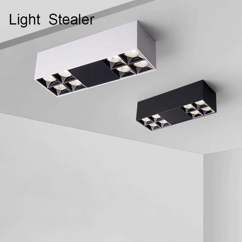 Modern Surface Mounted Spotlight Minimalist Style 28w AC85-265V Grid Double-Sided Illuminate Deep Anti-Glare Ceiling Light
Modern Surface Mounted Spotlight Minimalist Style 28w AC85-265V Grid Double-Sided Illuminate Deep Anti-Glare Ceiling Light