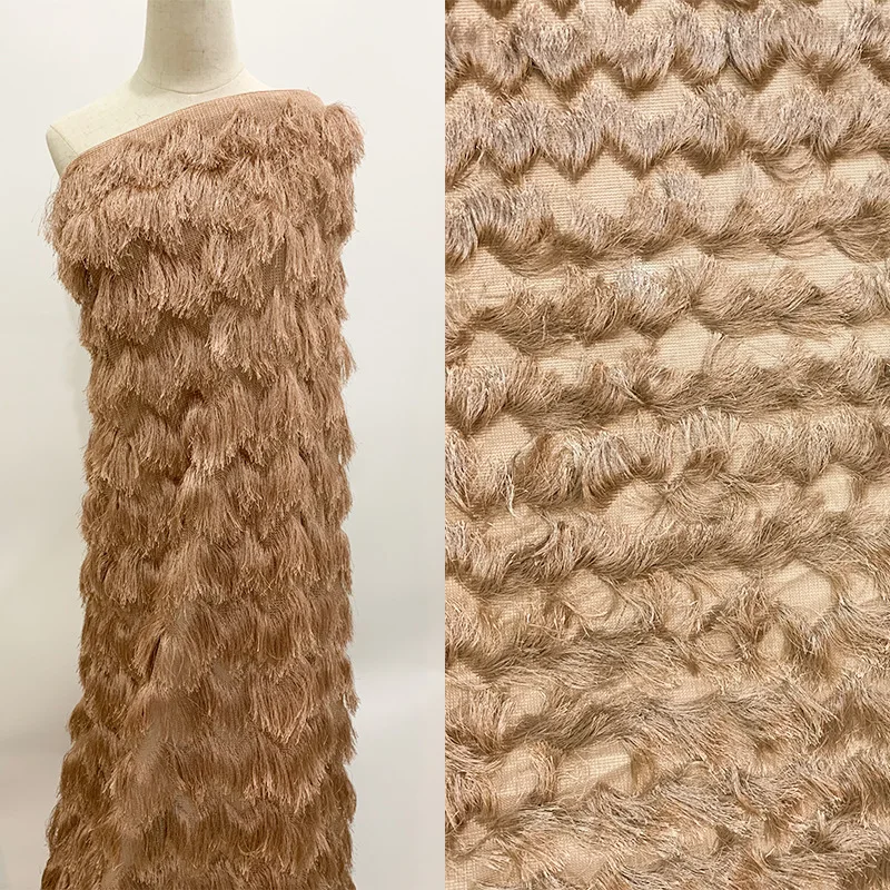 Mesh tassel fabric long tassel wavy stripe cloth foreign trade women's autumn and winter cloth
Mesh tassel fabric long tassel wavy stripe cloth foreign trade women's autumn and winter cloth