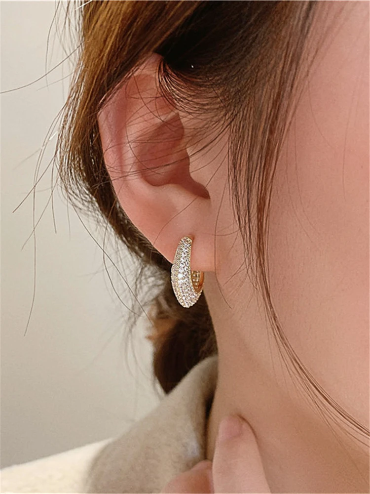 SHANGZHIHUA Geometrical Irregular C-shaped Zircon Ear Rings Fashionable Women's Earrings 2021 New Style Jewelry Party Gift
SHANGZHIHUA Geometrical Irregular C-shaped Zircon Ear Rings Fashionable Women's Earrings 2021 New Style Jewelry Party Gift