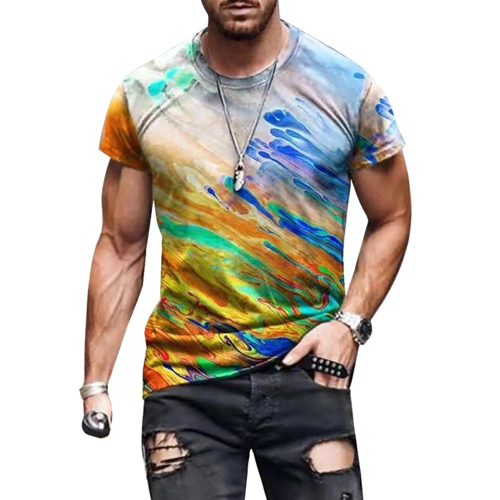 Shirts for Men Tops Abstract Painting Print Short Sleeve Shirt O-Neck Pullover Tops T Shirts Summer Men Clothing Men Tshirt
Shirts for Men Tops Abstract Painting Print Short Sleeve Shirt O-Neck Pullover Tops T Shirts Summer Men Clothing Men Tshirt