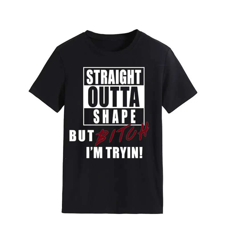 Women Straight Outta Shape But Tryin Summer Slogan Ladies Letters Top Floral Soft Streetwear Tee Aesthetic Hipster T-Shirt
Women Straight Outta Shape But Tryin Summer Slogan Ladies Letters Top Floral Soft Streetwear Tee Aesthetic Hipster T-Shirt