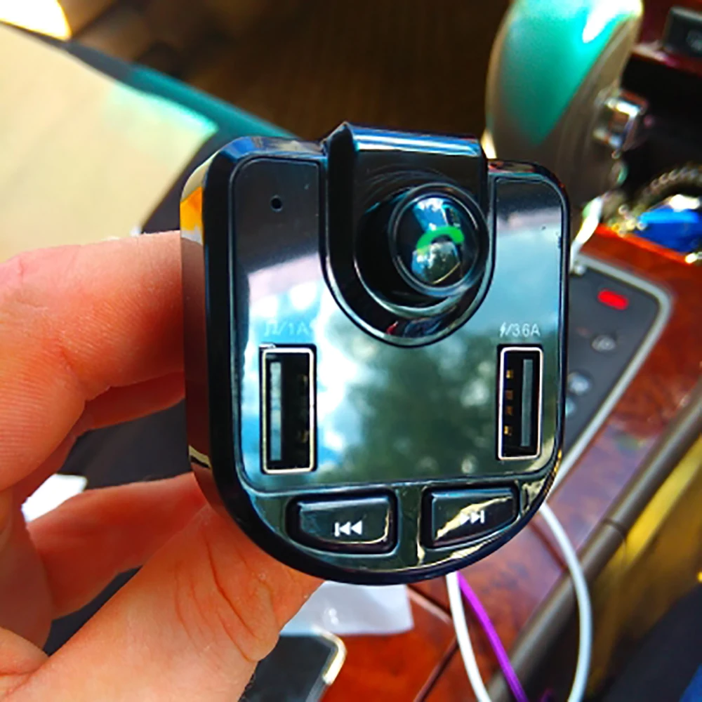 3.1A громкой связи Bluetooth автомобильный комплект двойной USB телефон быстрое