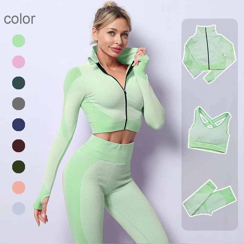 2/3PCS Seamless Women Yoga Set Workout Sportswear Gym Clothing Fitness Long Sleeve Crop Top High Waist Leggings Sports Suits
2/3PCS Seamless Women Yoga Set Workout Sportswear Gym Clothing Fitness Long Sleeve Crop Top High Waist Leggings Sports Suits
