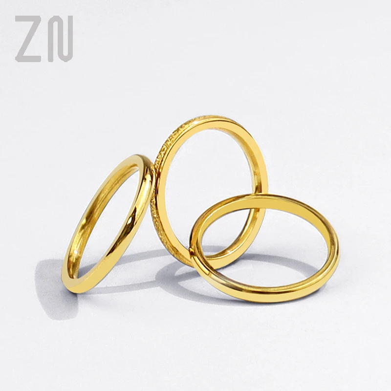 ZN Fashion Trendy Creative Titanium Steel Ring Personality Design Three laps Rings Women Men Fashion Jewelry Accessories Gifts
ZN Fashion Trendy Creative Titanium Steel Ring Personality Design Three laps Rings Women Men Fashion Jewelry Accessories Gifts