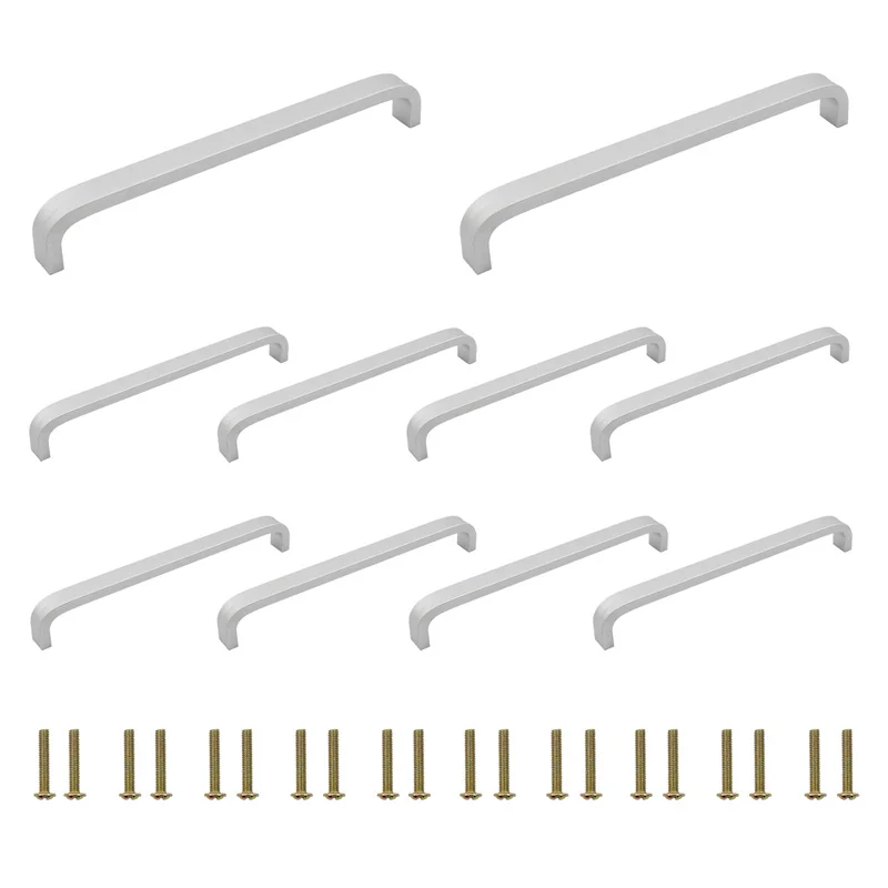 10PCS Pull Handles,Aluminium Alloy Utility Door Pulls Furniture Pulls U Shape Pulls Cupboard Drawer Cabinet Hardware with Screws
10PCS Pull Handles,Aluminium Alloy Utility Door Pulls Furniture Pulls U Shape Pulls Cupboard Drawer Cabinet Hardware with Screws