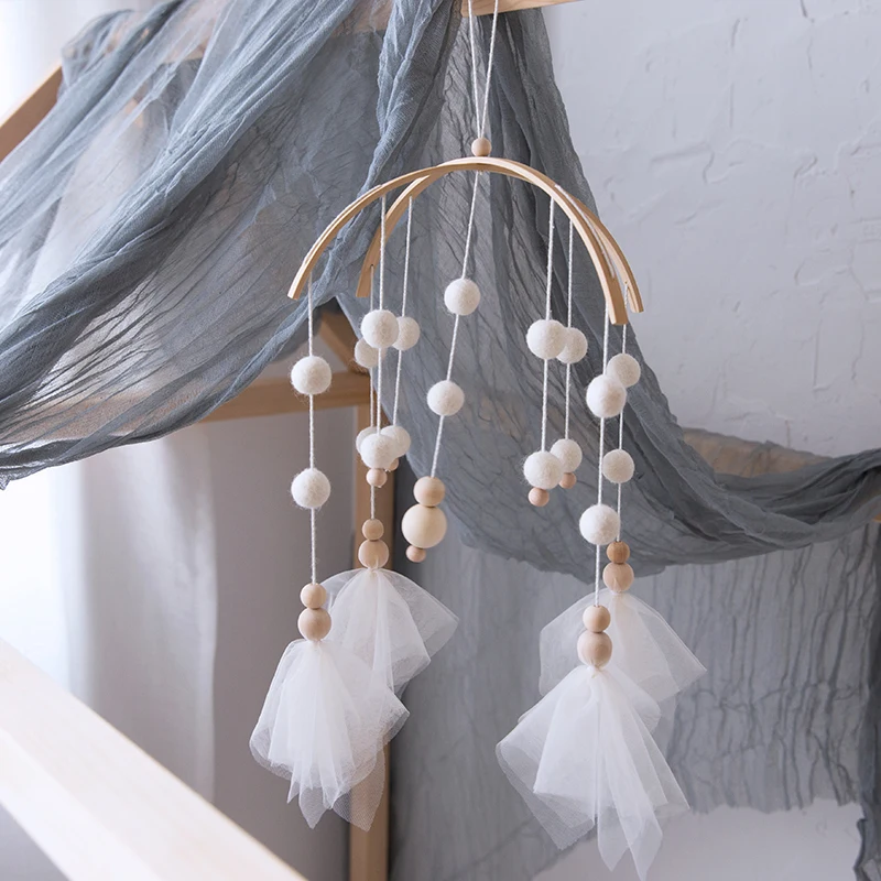 Baby Toys Wooden Baby Rattles Mobile Wool Ball Wind Chimes Bell Toys For Nerbown Bed Hanging Tent Decor Nursing Baby Products
Baby Toys Wooden Baby Rattles Mobile Wool Ball Wind Chimes Bell Toys For Nerbown Bed Hanging Tent Decor Nursing Baby Products