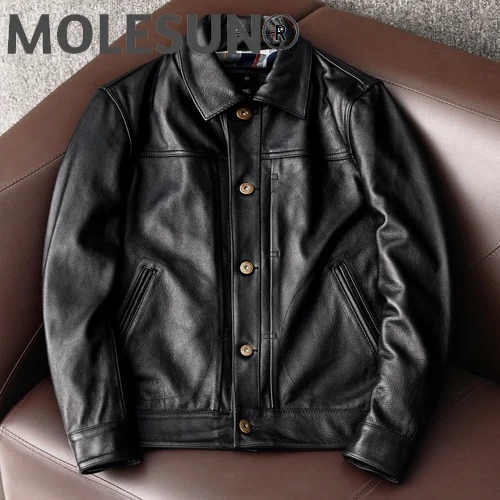 AKOOSUN High Quality Genuine Leather Jacket Men Clothing Spring Real Cowhide Coat Korean Style Plus Size Chaqueta Cuero Hombre
AKOOSUN High Quality Genuine Leather Jacket Men Clothing Spring Real Cowhide Coat Korean Style Plus Size Chaqueta Cuero Hombre