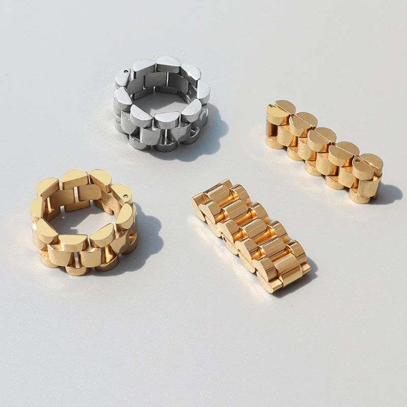 Vintage Cuban Link Rings For Women Gold Color Stainless Steel Ring Hip Hop Geometric Exaggeration Finger Jewelry Party Gifts
Vintage Cuban Link Rings For Women Gold Color Stainless Steel Ring Hip Hop Geometric Exaggeration Finger Jewelry Party Gifts