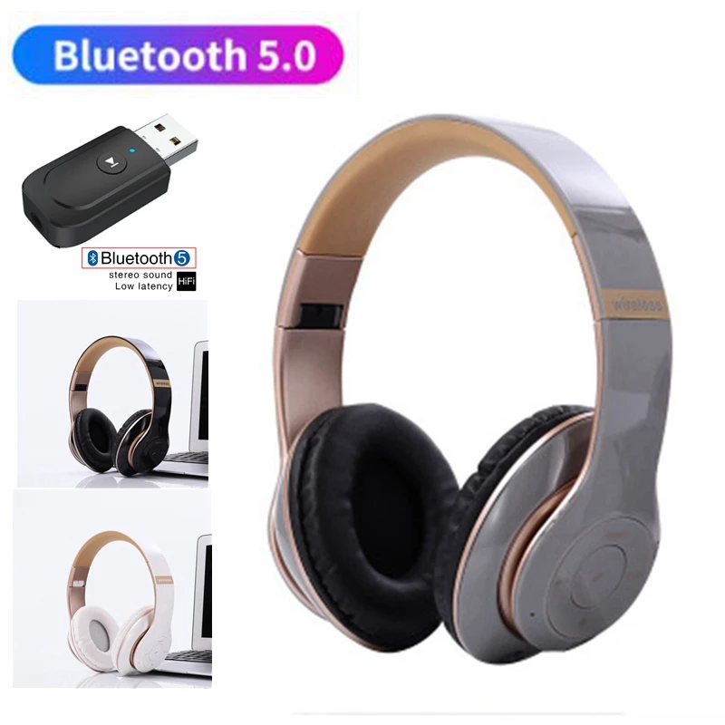 Беспроводные Bluetooth наушники для телевизора ПК стереонаушники с микрофоном шлем