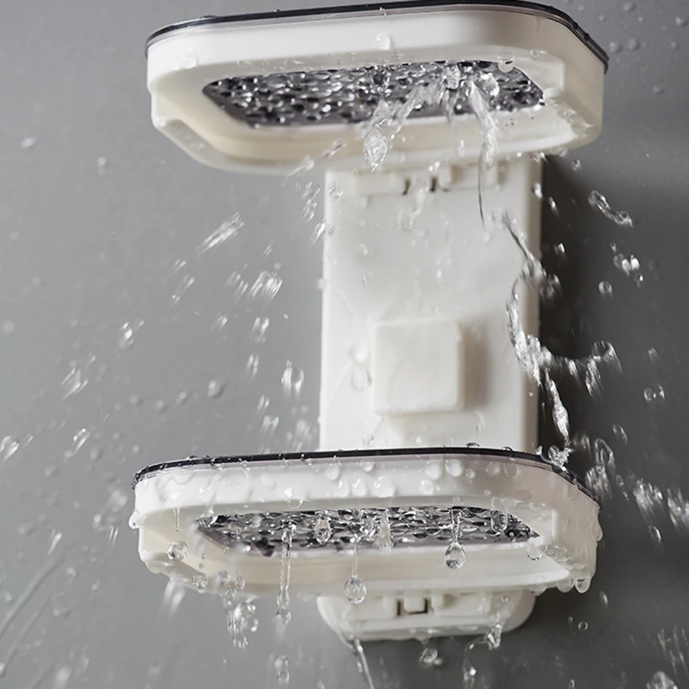 Double Layer Wall Mounted Soap Dishes Box Drain Sponge Holder Storage Rack For Bathroom Accessories Toiletries Organizer Kitchen
Double Layer Wall Mounted Soap Dishes Box Drain Sponge Holder Storage Rack For Bathroom Accessories Toiletries Organizer Kitchen