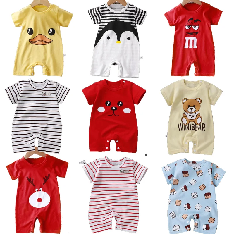 Summer Baby Rompers Boys Girls Jumpsuits Newborn Short sleeve Baby Climbing Clothes Baby Romper Infant Costumes Pajamas
Summer Baby Rompers Boys Girls Jumpsuits Newborn Short sleeve Baby Climbing Clothes Baby Romper Infant Costumes Pajamas