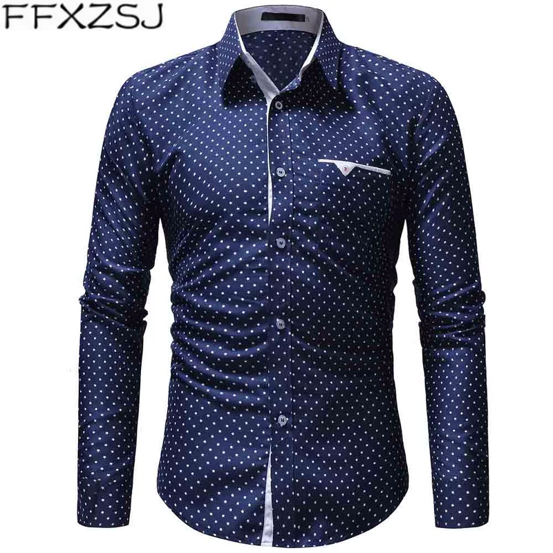 FFXZSJ Brand Men shirt Fashion Casual Long Sleeved Printed shirt Slim Fit Male Social Business Dress Shirt Brand Men Clothing
FFXZSJ Brand Men shirt Fashion Casual Long Sleeved Printed shirt Slim Fit Male Social Business Dress Shirt Brand Men Clothing