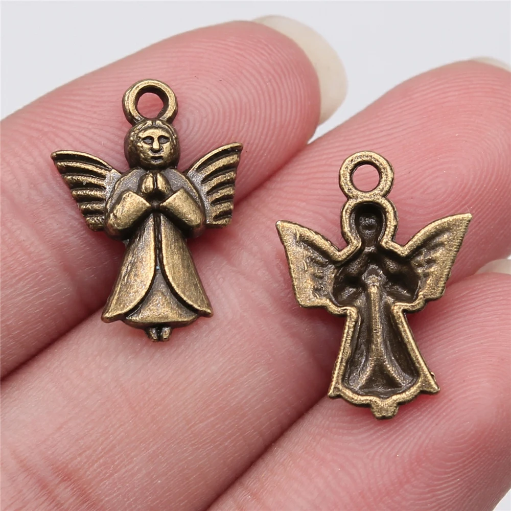 WYSIWYG 20pcs 20x14mm Antique Bronze Color Angel Charms Pendant For Jewelry Making DIY Jewelry Findings
WYSIWYG 20pcs 20x14mm Antique Bronze Color Angel Charms Pendant For Jewelry Making DIY Jewelry Findings