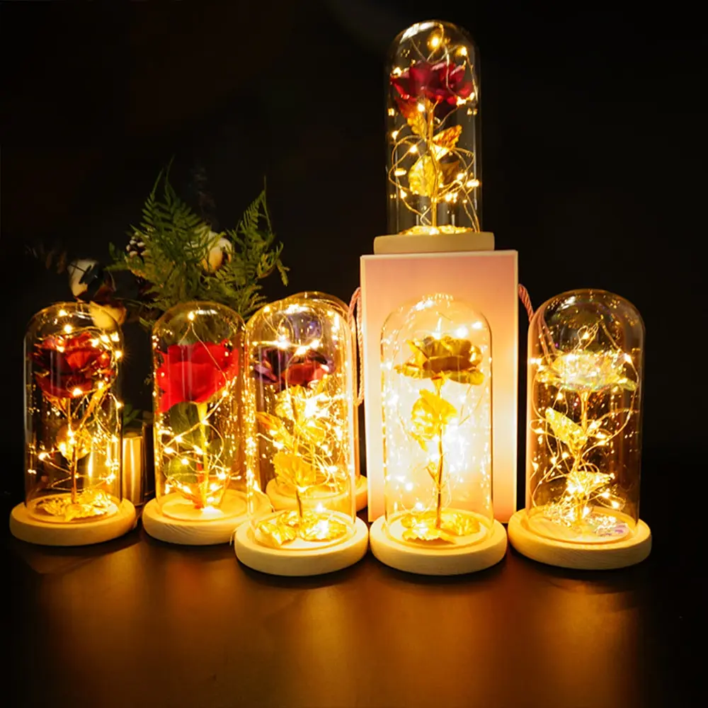 2021 LED Enchanted Galaxy Rose Eternal 24K Gold Foil Flower With Fairy String Lights In Dome For Christmas Valentine's Day Gift 
2021 LED Enchanted Galaxy Rose Eternal 24K Gold Foil Flower With Fairy String Lights In Dome For Christmas Valentine's Day Gift